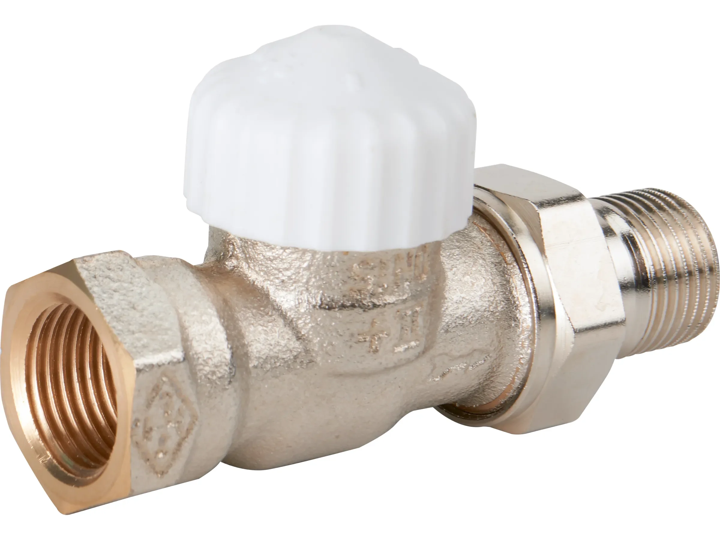 IMI Heimeier Thermostat-Ventilunterteil V-exact II Durchgang DN 15 – Vernickelt