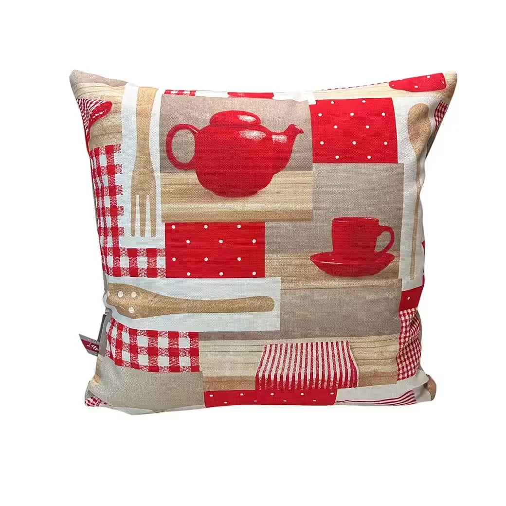 Kissenbezug „Kitchen“ 40 × 40 cm – moderner Dekokissen-Bezug