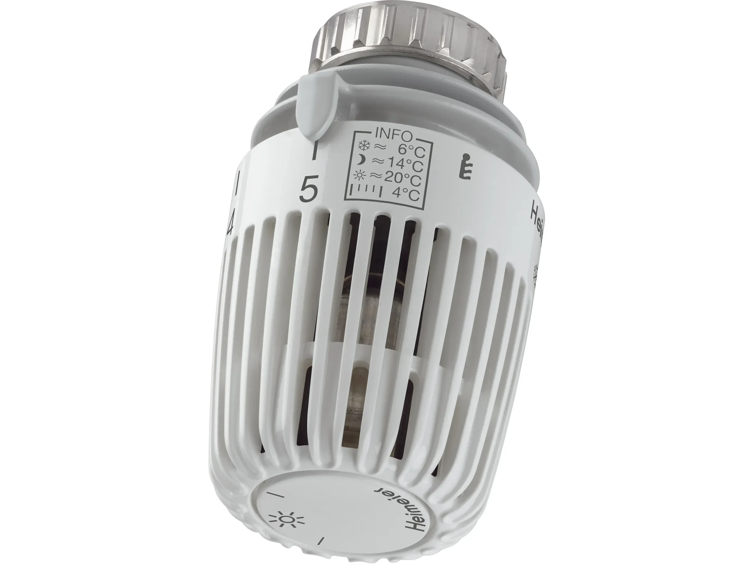 Heimeier Thermostatventil-Set Durchgang G 1/2" – Weiß