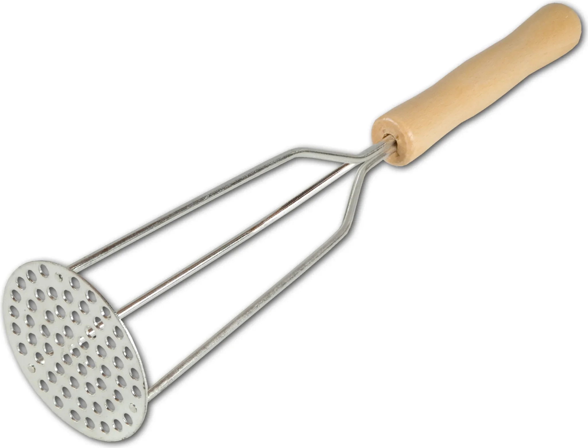 Kartoffelstampfer aus Buche & Edelstahl – 31,5 cm