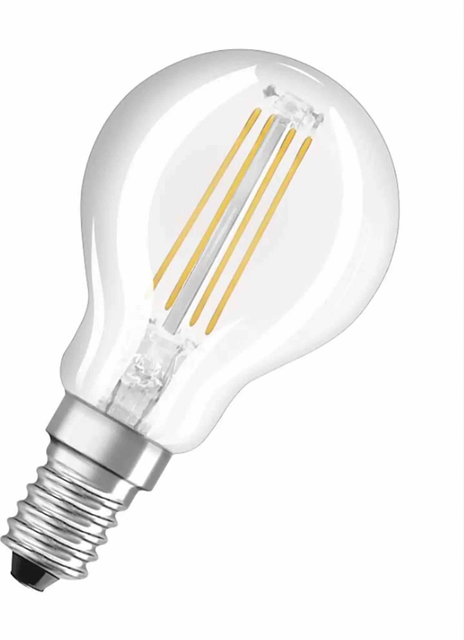 LED-Filamentlampe Tropfenform E14 – 470 lm, Neutralweiß, klar