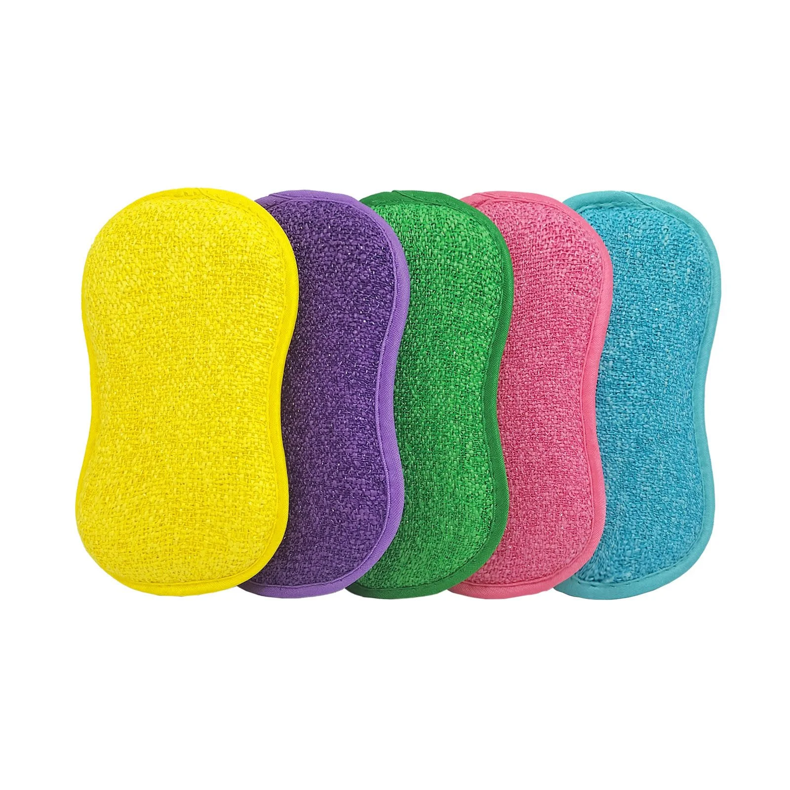 Reinigungsschwämme 2in1 aus Mikrofaser – 5er-Set