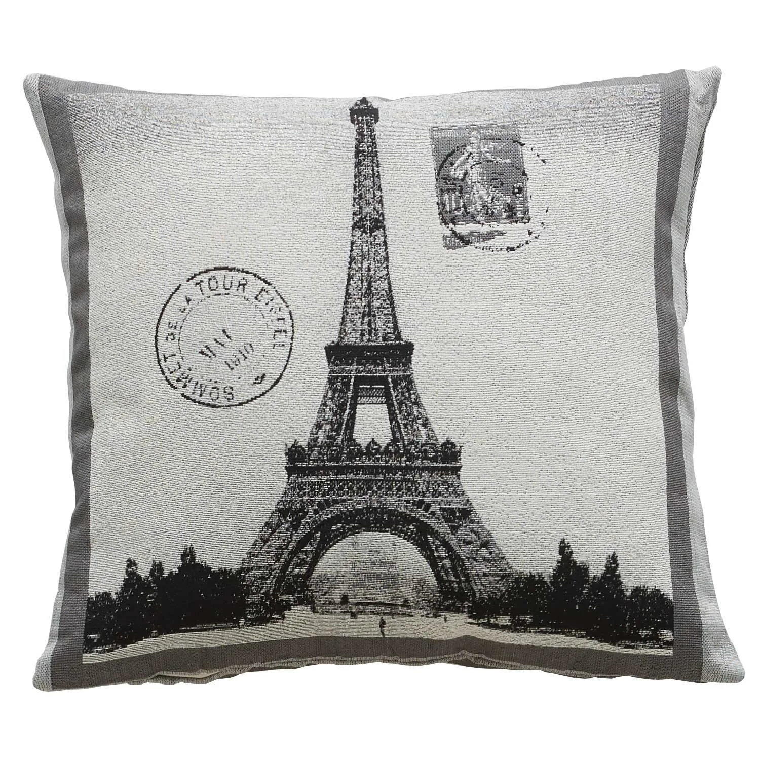 Kissenhülle Gobelin Jacquard „Paris“ – 45 × 45 cm