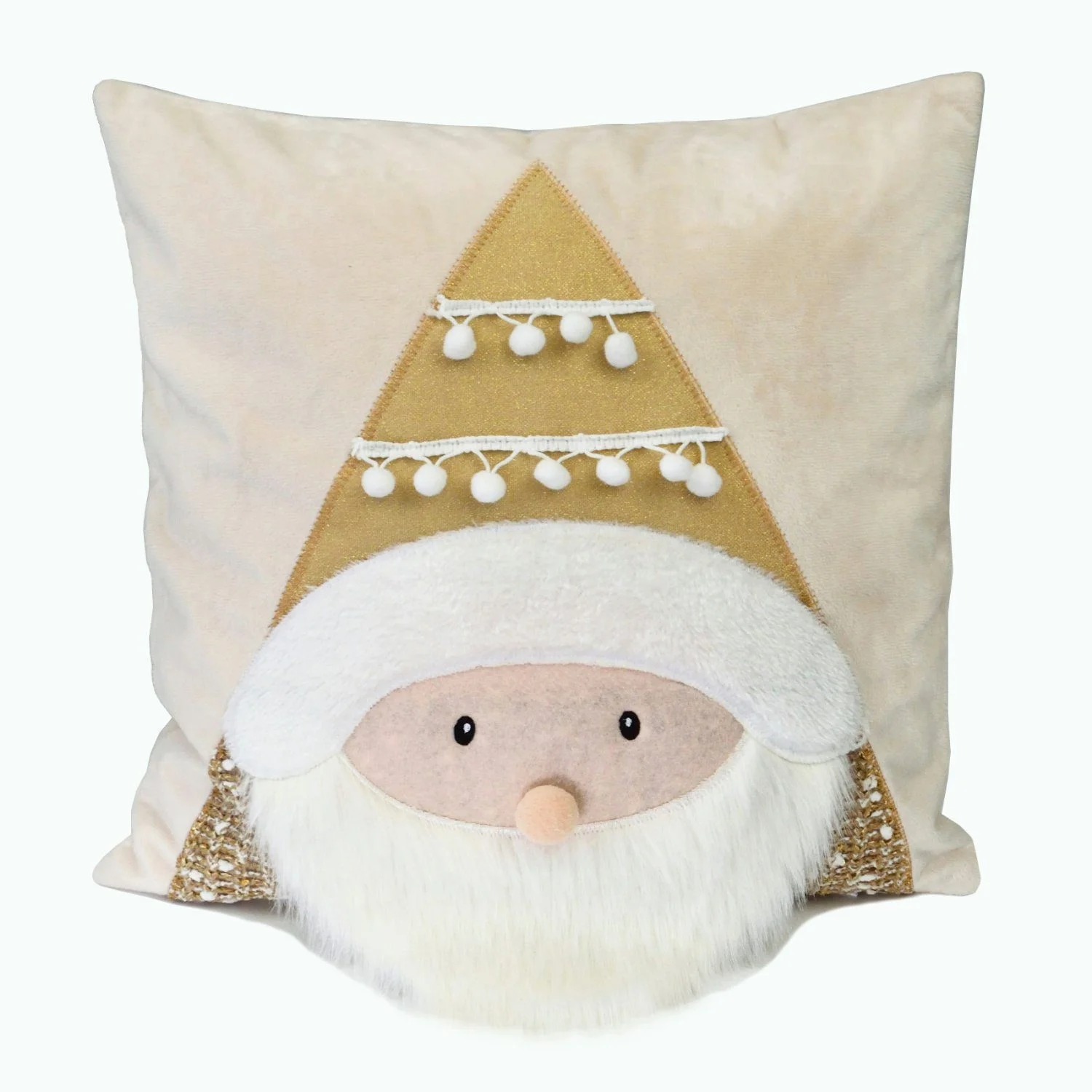 Tischläufer „Wichtel“ – Beige mit Goldakzenten (1-tlg.)