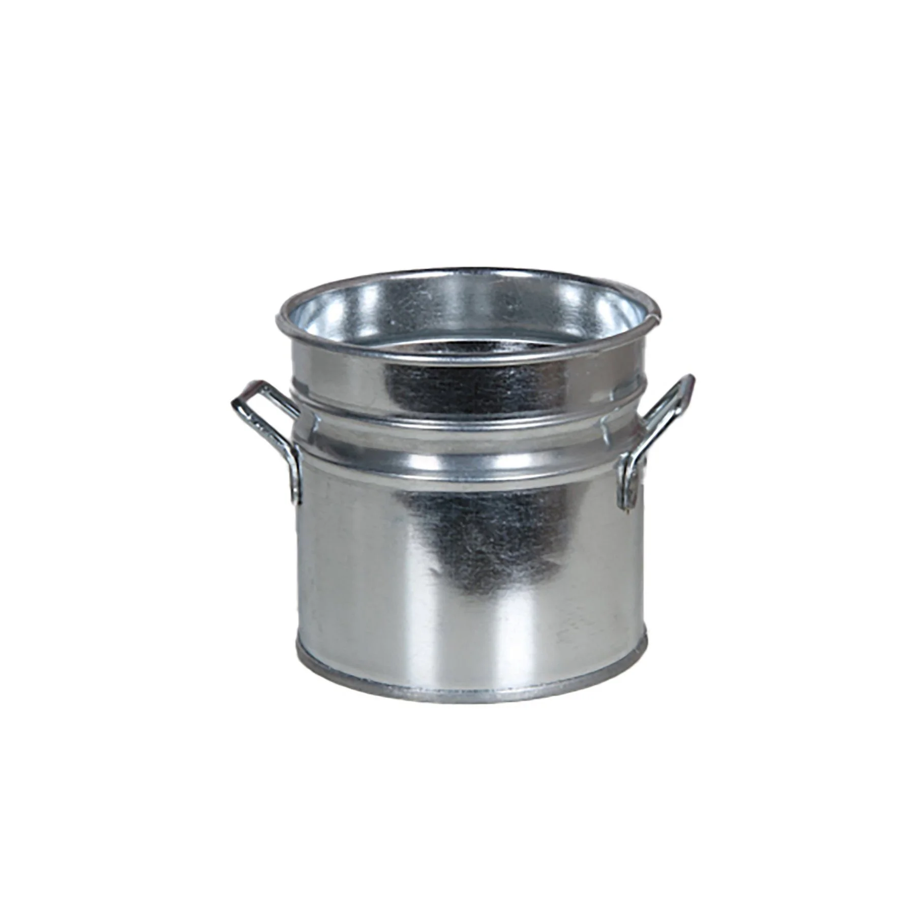 Kräutertopf aus Zink – rund, mit Griffen