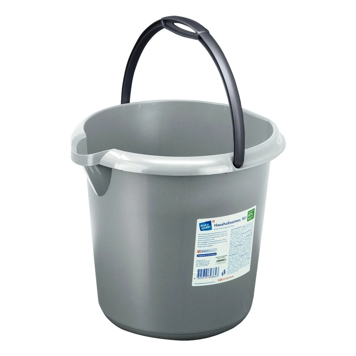 Putzeimer 10 Liter – grau