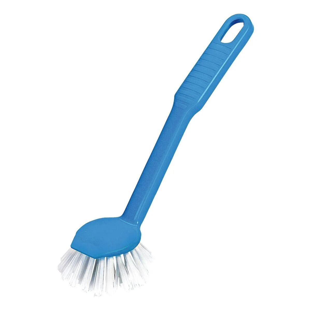 Runde Spülbürste mit Schaber – kompakt & robust