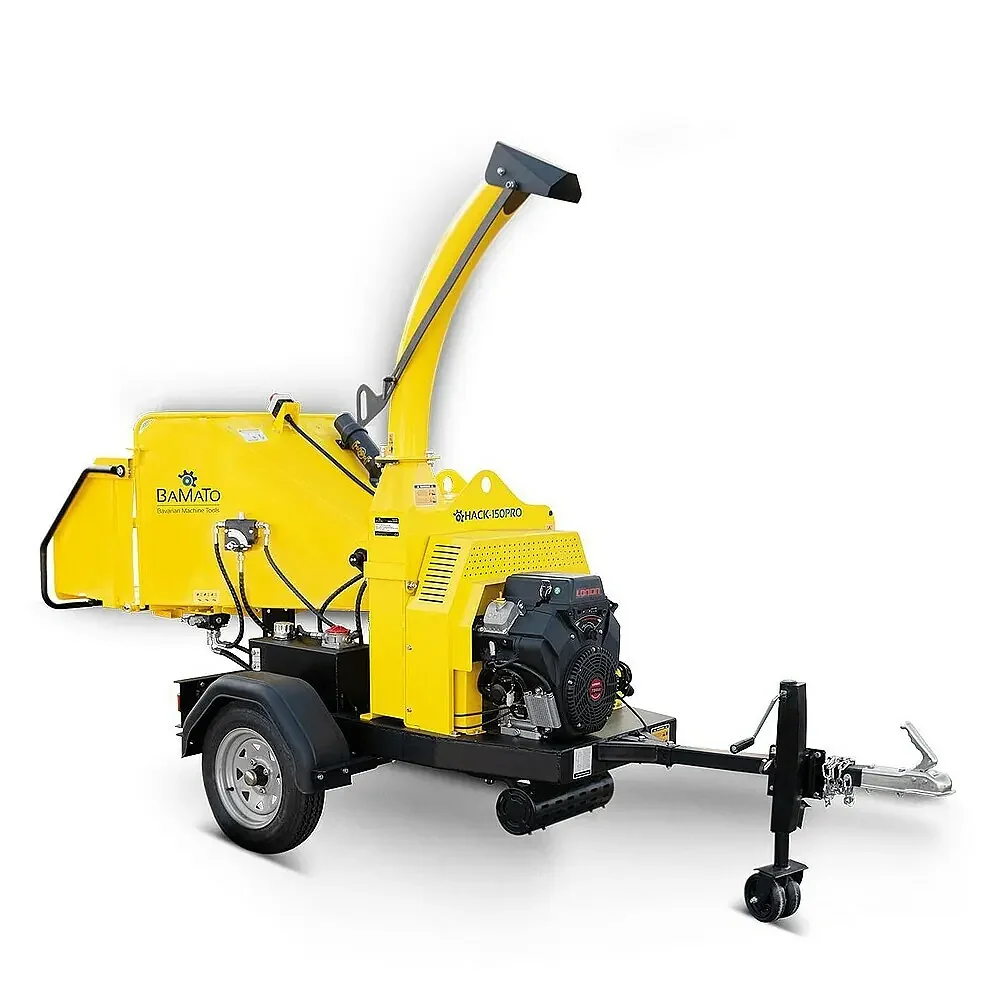 Bamato Benzin-Häcksler HACK-150PRO mit Einzugswalze Gartenhäcksler