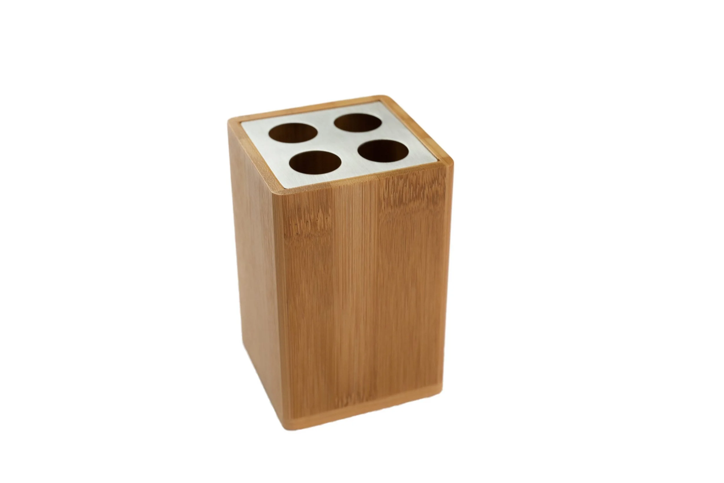 Zahnbürstenhalter Bambus mit Edelstahleinsatz – 1-tlg.