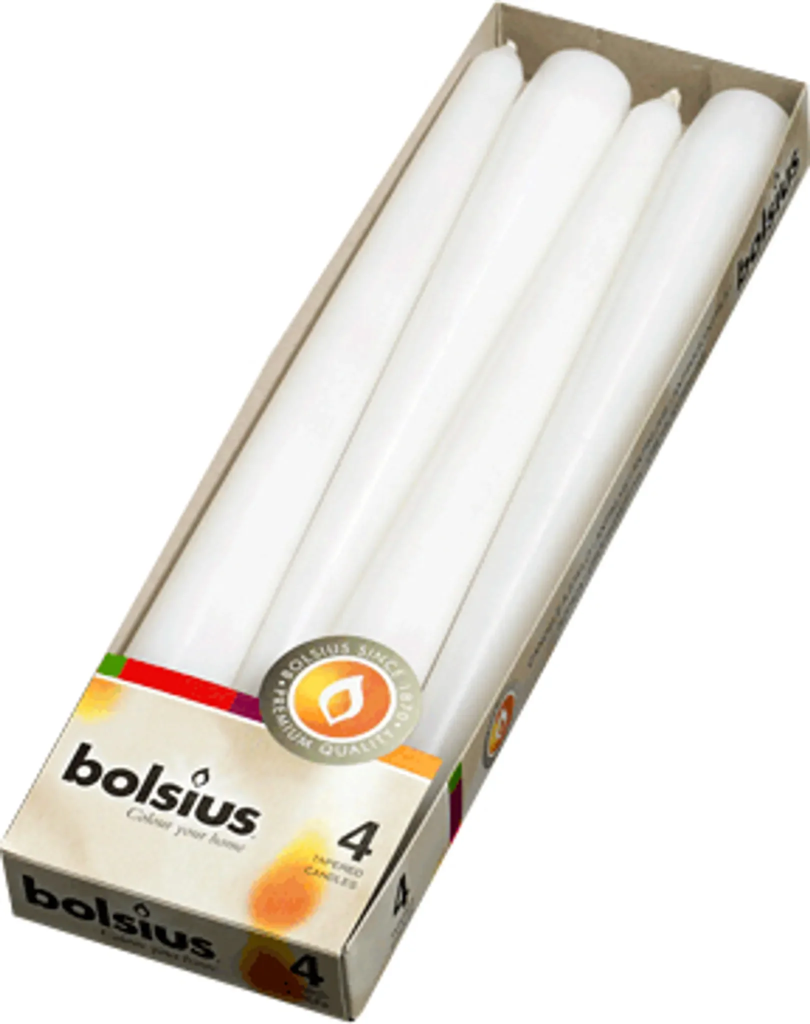 Spitzkerzen Weiß – 4er-Set